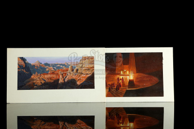 STAR TREK III: THE SEARCH FOR SPOCK (1984) - Chris Evans Hand-Painted Matte Concept Paintings – Vulcan Temple