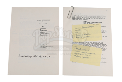 Lot #153 - CHAPLIN (1992) - Richard Attenborough Annotated Script Pages