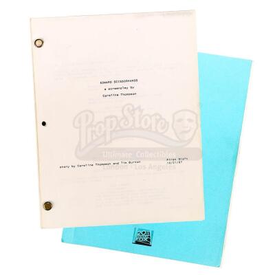 Lot #224 - EDWARD SCISSORHANDS (1990) - First Draft Production-Used Script