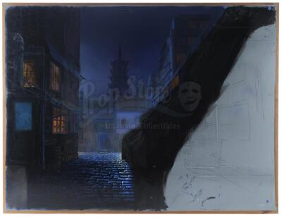 Lot #412 - JANET JACKSON: IF (1993) - Matthew Yuricich Opening Shot Street View Matte Painting