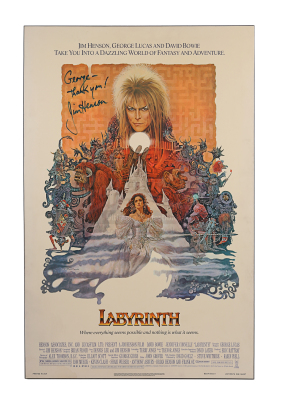 Lot #452 - LABYRINTH (1986) - Jim Henson Autographed Poster