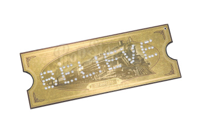 Lot #561 - THE POLAR EXPRESS (2004) - Believe Motion Capture Train Ticket