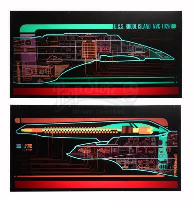 Lot #639 - STAR TREK: VOYAGER (TV SERIES, 1995-2001) - USS Rhode Island Bridge Panels