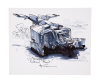 Lot #792 - STARSHIP TROOPERS (1997) - Hand-drawn and Hand-coloured Retrieval Boat Concept Artwork by Allan Cameron and Jim Martin - 11