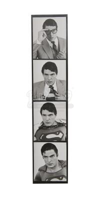 Lot #805 - SUPERMAN III (1983) - Superman/Clark Kent (Christopher Reeve) Photo-booth Photos