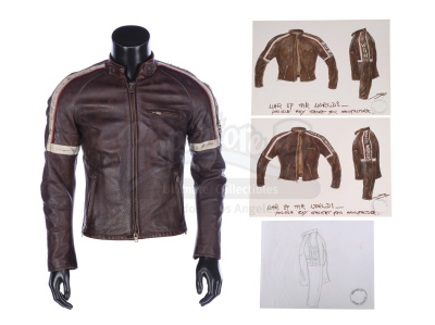 Lot #878 - WAR OF THE WORLDS (2005) - Prototype Belstaff Crew Jacket and Hand-painted Costume Designs