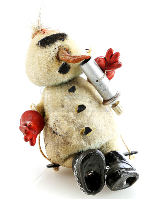 Lot #273 - FRAGGLE ROCK (TV SERIES, 1983-1987) - Holiday Display Doozer Snowman with Swing