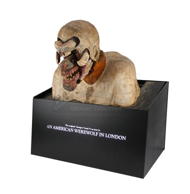 Lot #39 - AN AMERICAN WEREWOLF IN LONDON (1981) - Rick Baker SFX "Change-O" Mechanical Werewolf Transformation Bust