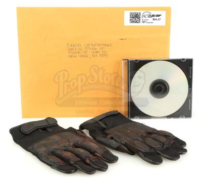 Lot # 10: Marvel's The Punisher (TV Series) - Agent Orange's Weighted Gloves with David 'Micro' Lieberman's Manila Envelope and Disc