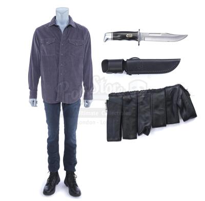 Lot # 167: Marvel's The Punisher (TV Series) - Frank Castle's Stunt Roadhouse Costume and Knife