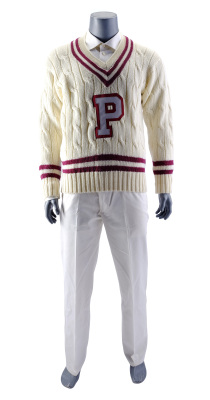 Lot # 86: Netflix's A Series of Unfortunate Events (TV Series) - Lemony Snicket's Prufrock Preparatory School Pep Rally Sweater