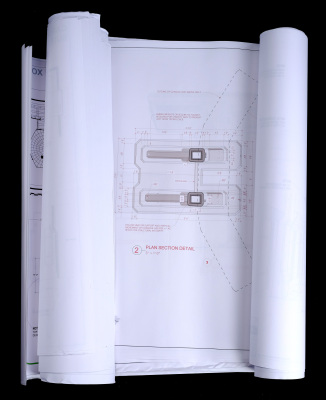 Lot # 34: Lost In Space (2018-2021) - Resolute Colony Spaceship's Control Room, Maintenance Pod, and Cargo Hold Room Blueprints