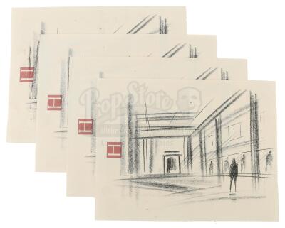 TWILIGHT (2008) - Alice Cullen's Set of Four Dance Studio Sketch Prints