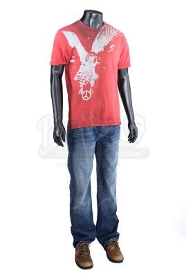 THE TWILIGHT SAGA: ECLIPSE (2010) - Newborn Vampire's Red T-shirt, Jeans and Shoes