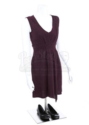 THE TWILIGHT SAGA: BREAKING DAWN PART 2 (2012) - Alice Cullen's Stunt Purple Wool Dress and Ear Studs